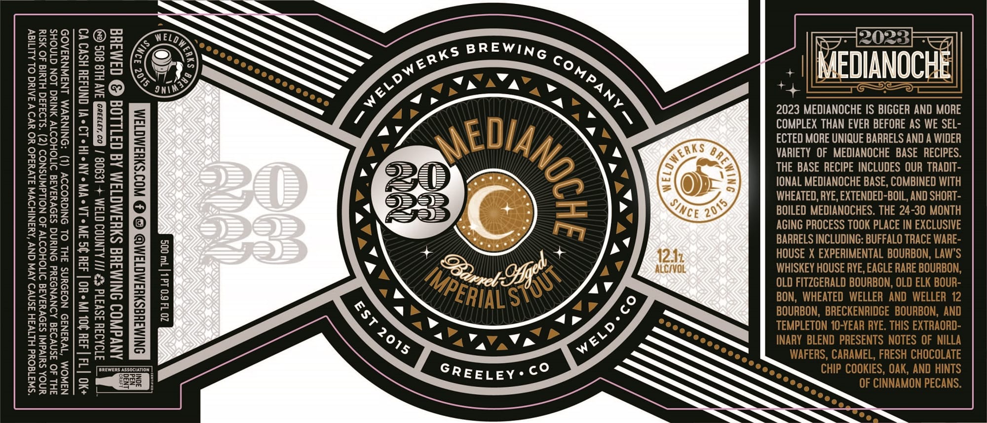 Medianoche by Weldwerks Brewing Company - beer label