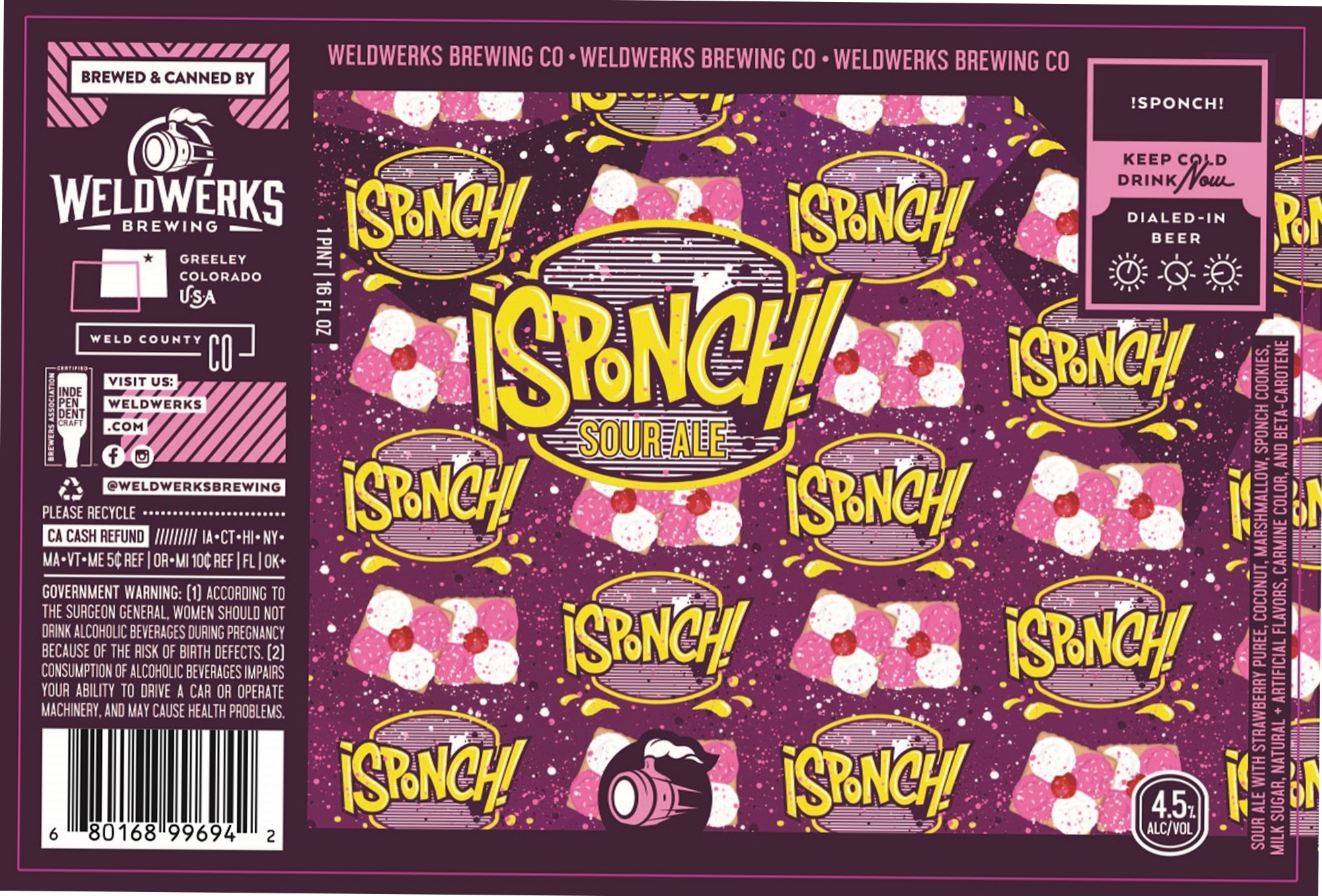 !SPONCH! by WeldWerks Brewing Co. - beer label
