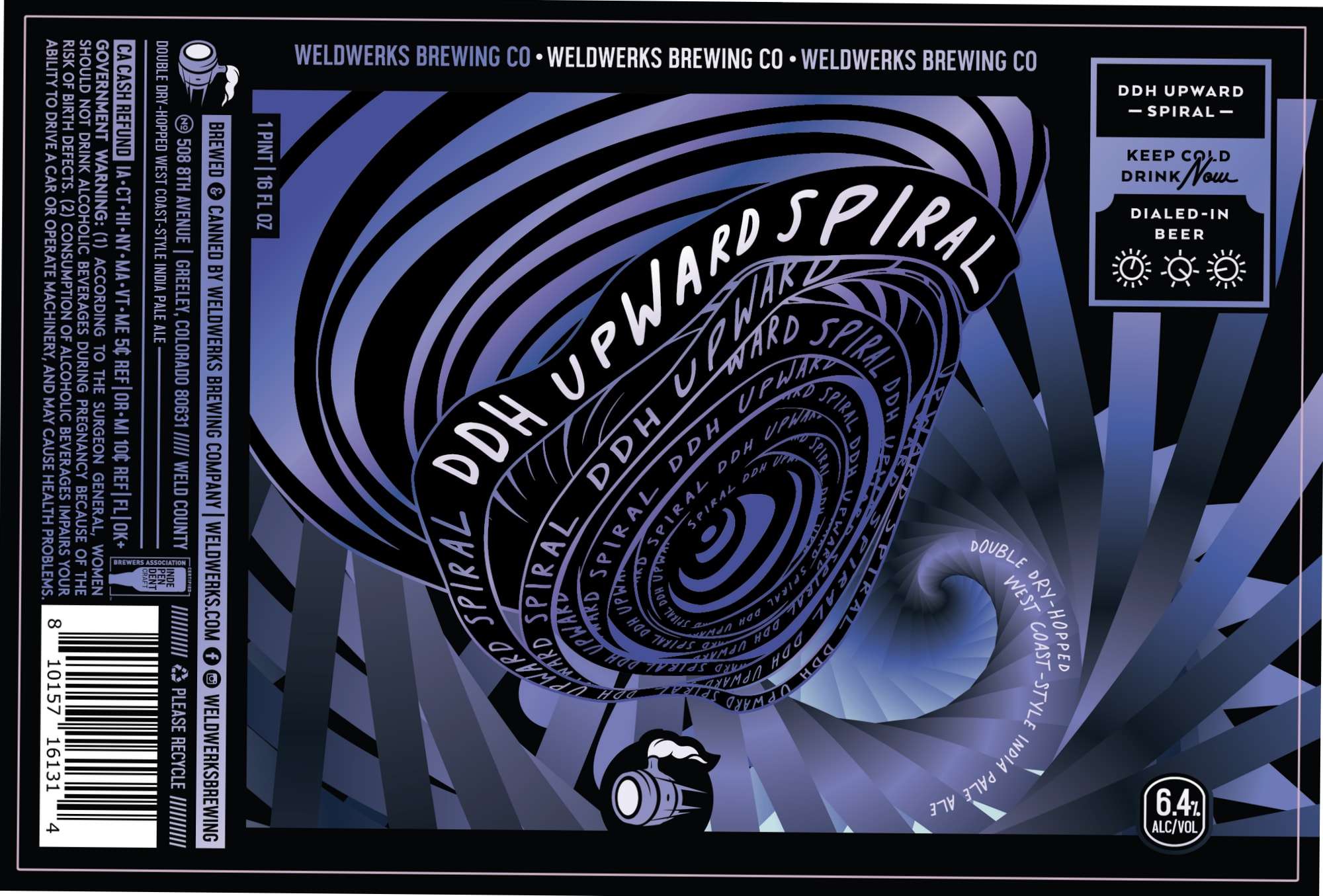 Upward Spiral by Weldwerks Brewing Co. - beer label
