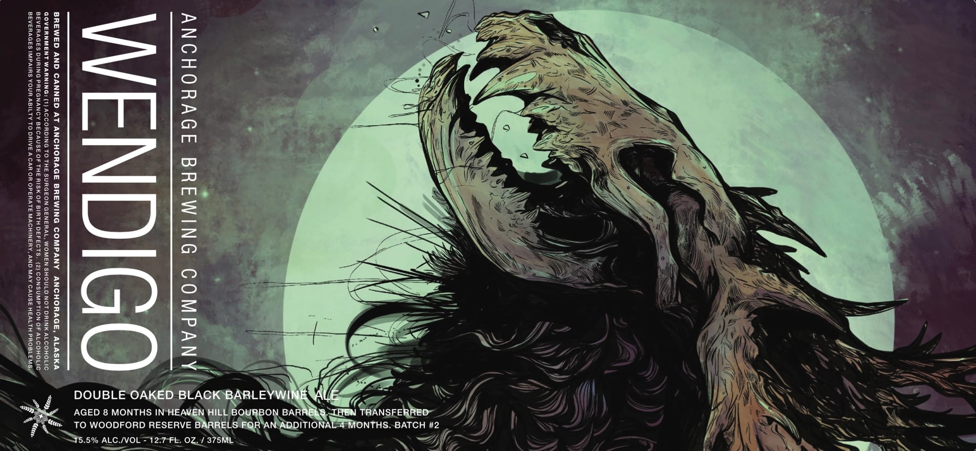 Wendigo by Anchorage Brewing Company - beer label