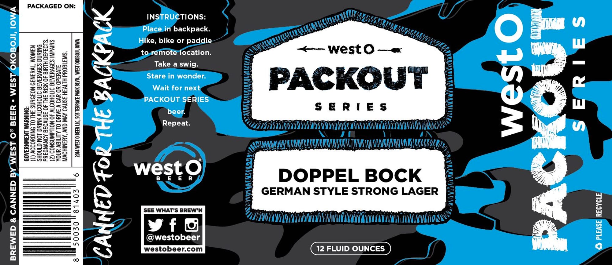 West O Doppelbock by West O Beer - beer label