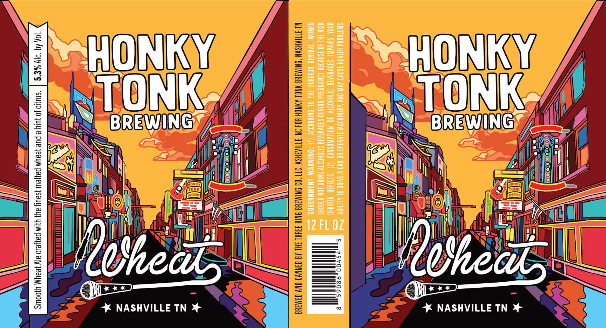 Wheat by Honky Tonk Brewing - beer label