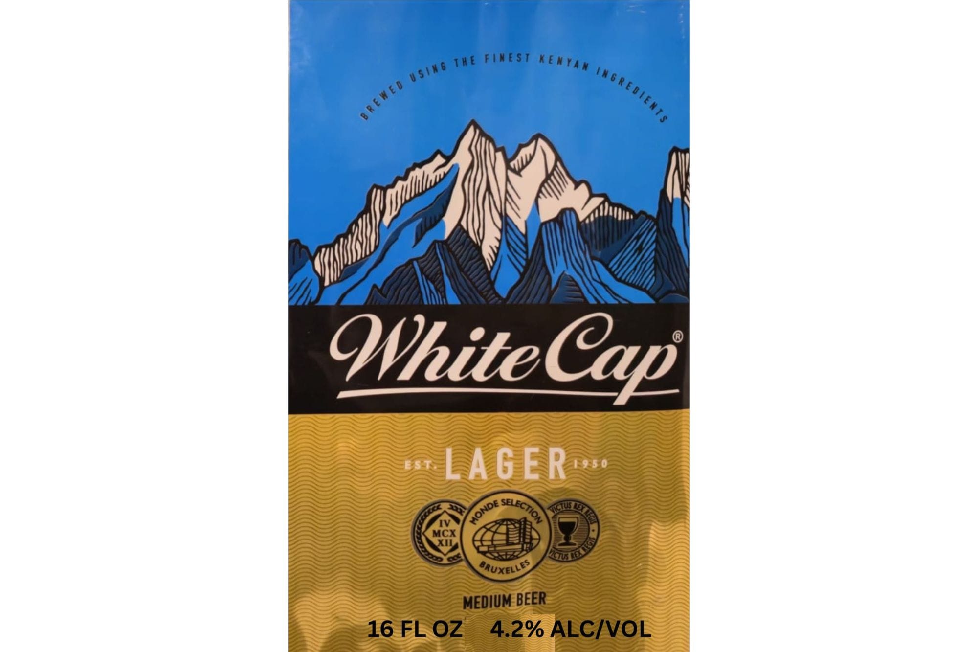 Lager by White Cap - beer label
