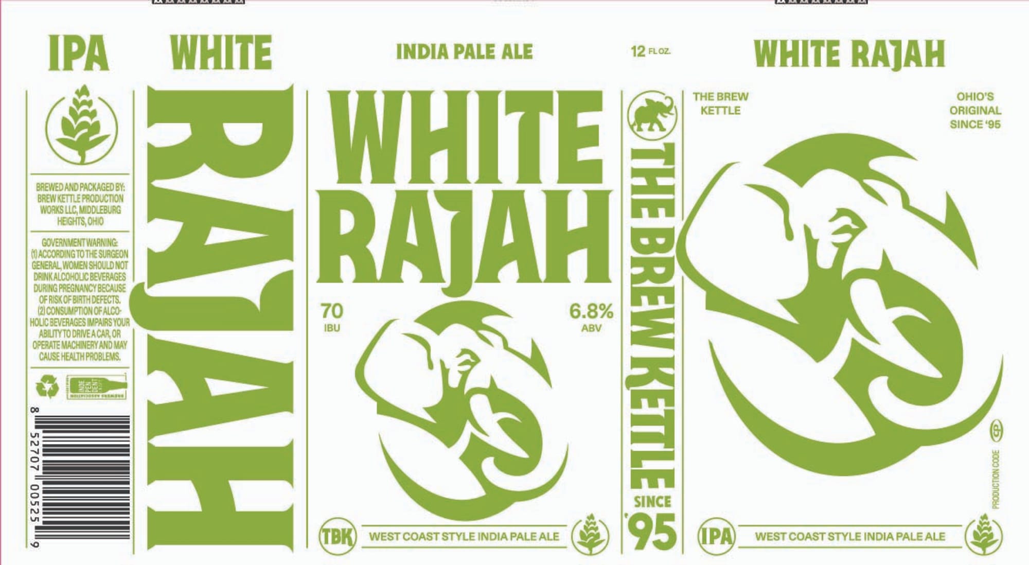 White Rajah by The Brew Kettle - beer label