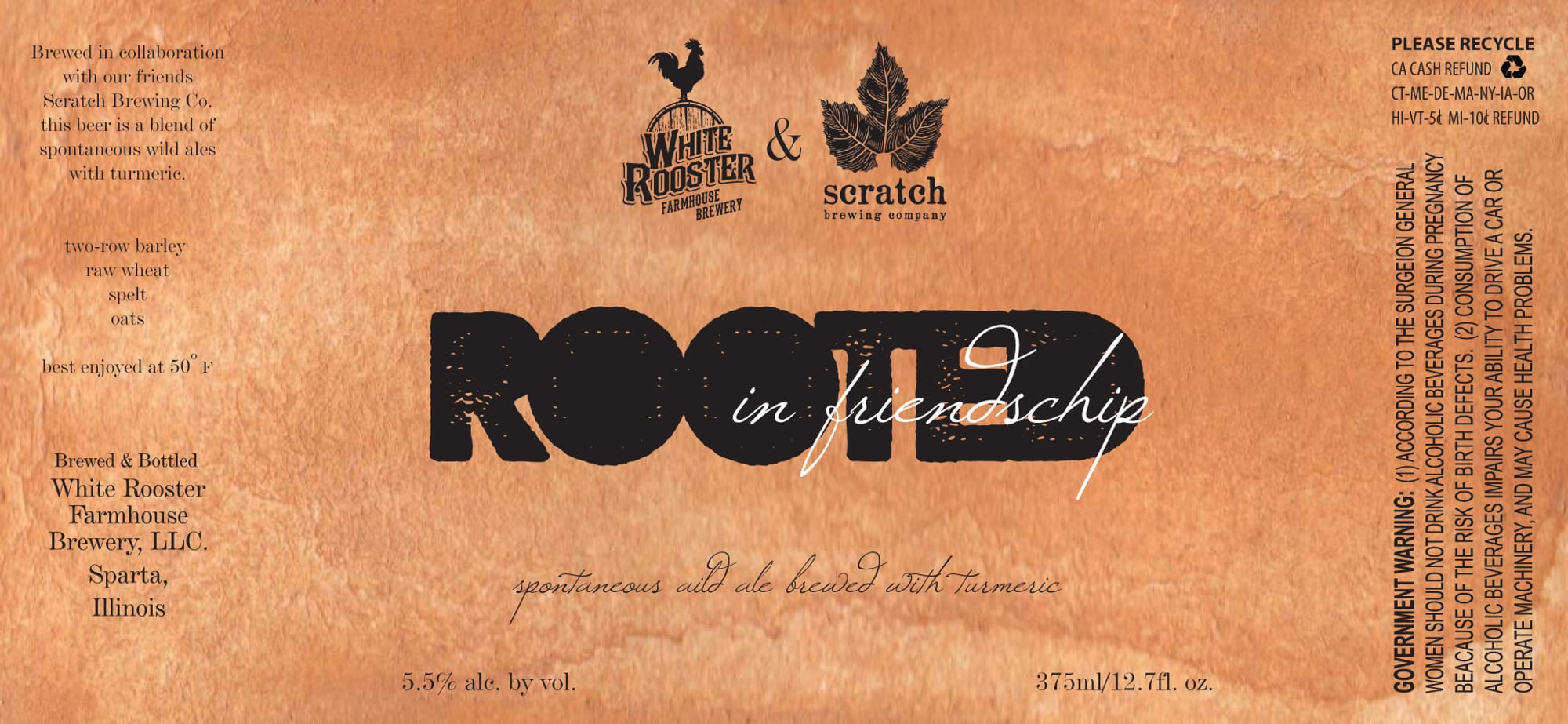 Rooh by White Rooster Farmhouse Brewery - beer label