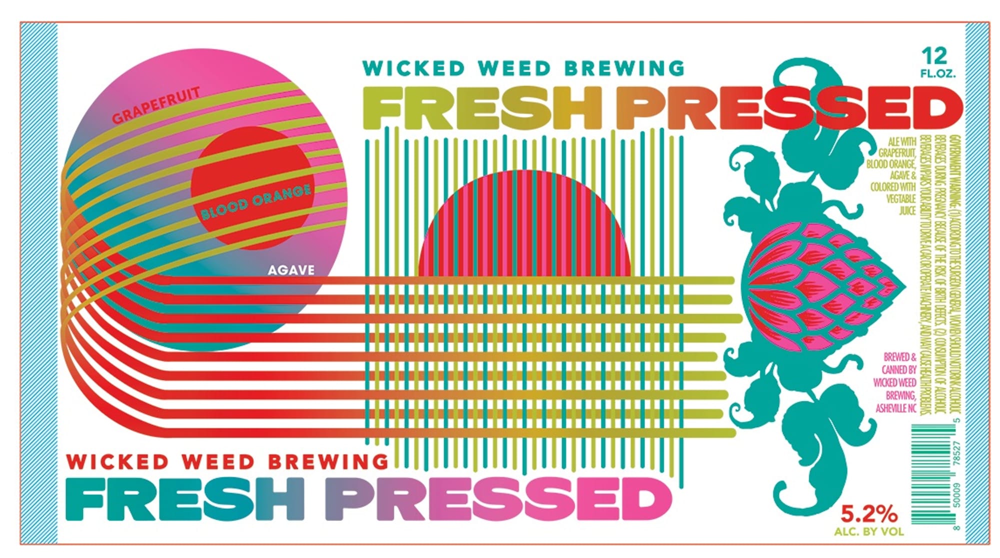 Fresh Pressed by Wicked Weed Brewing - beer label