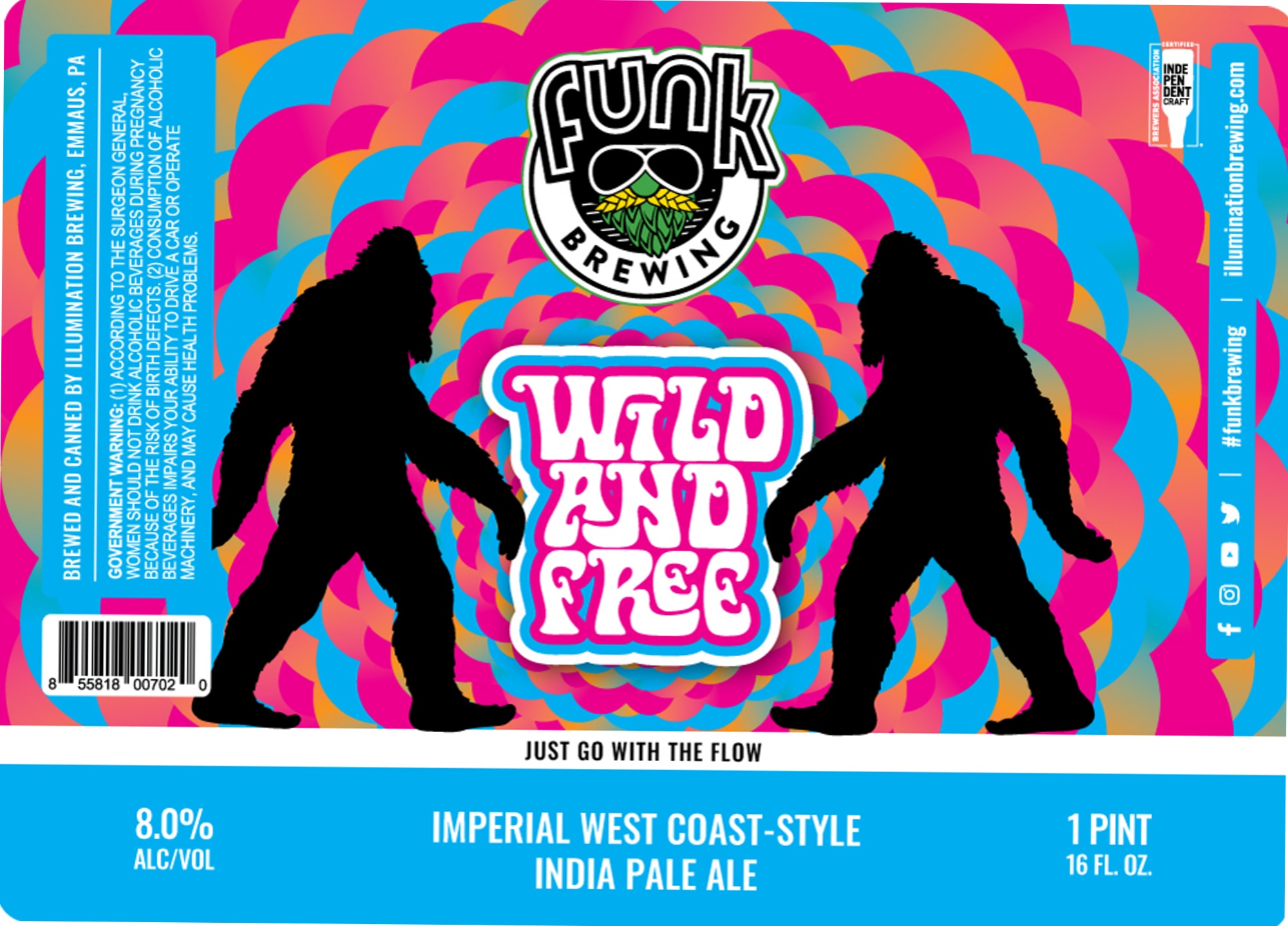 Wild and Free by Funk Brewing - beer label