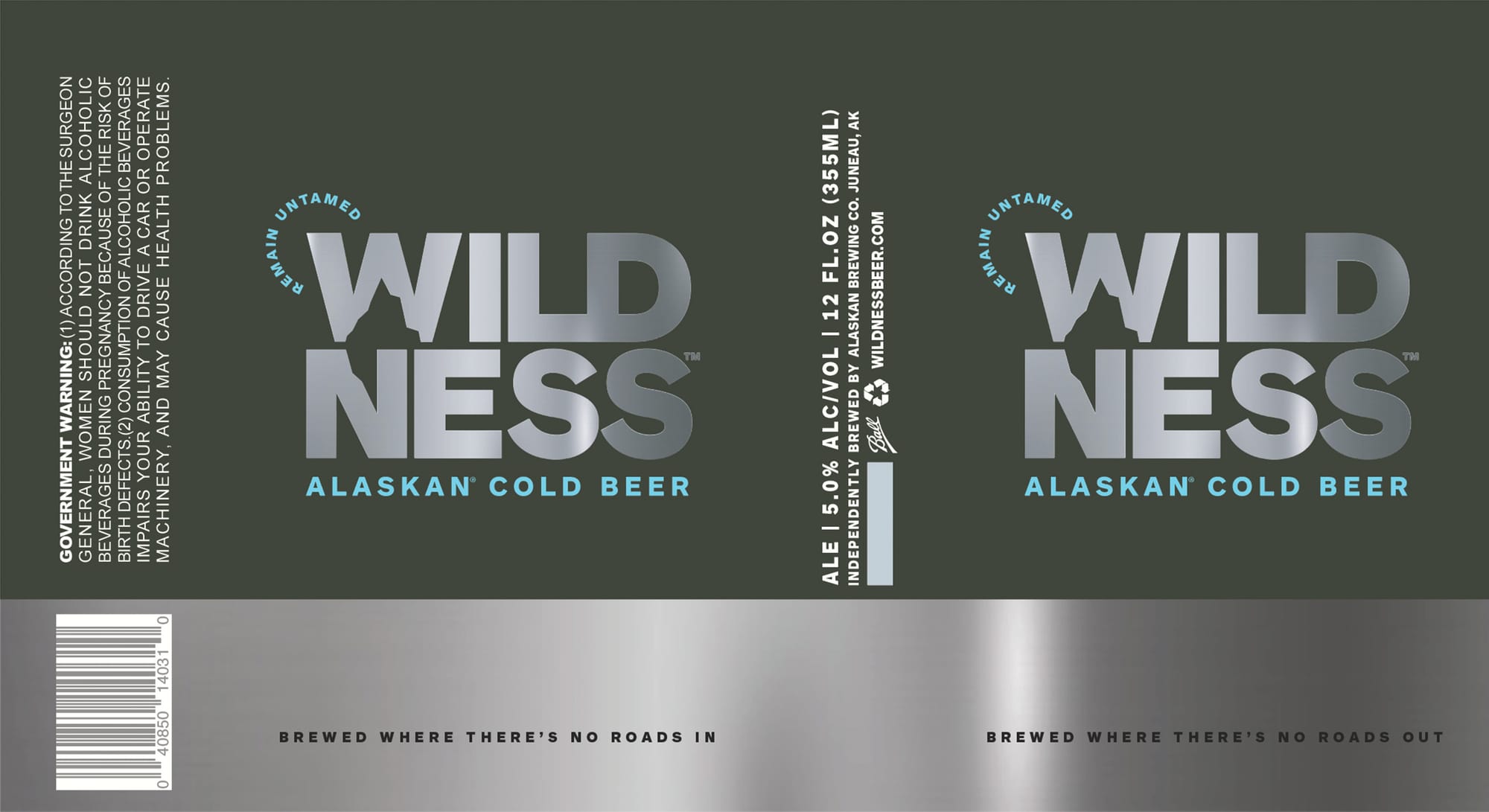 Wilderness Alaskan Cold Beer by Alaskan Brewing Co. - beer label