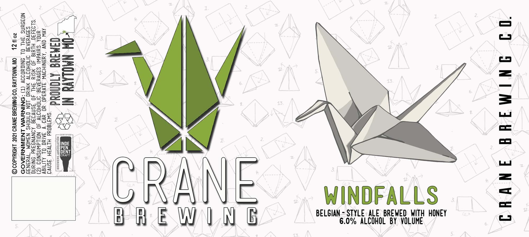 Windfalls by Crane Brewing - beer label