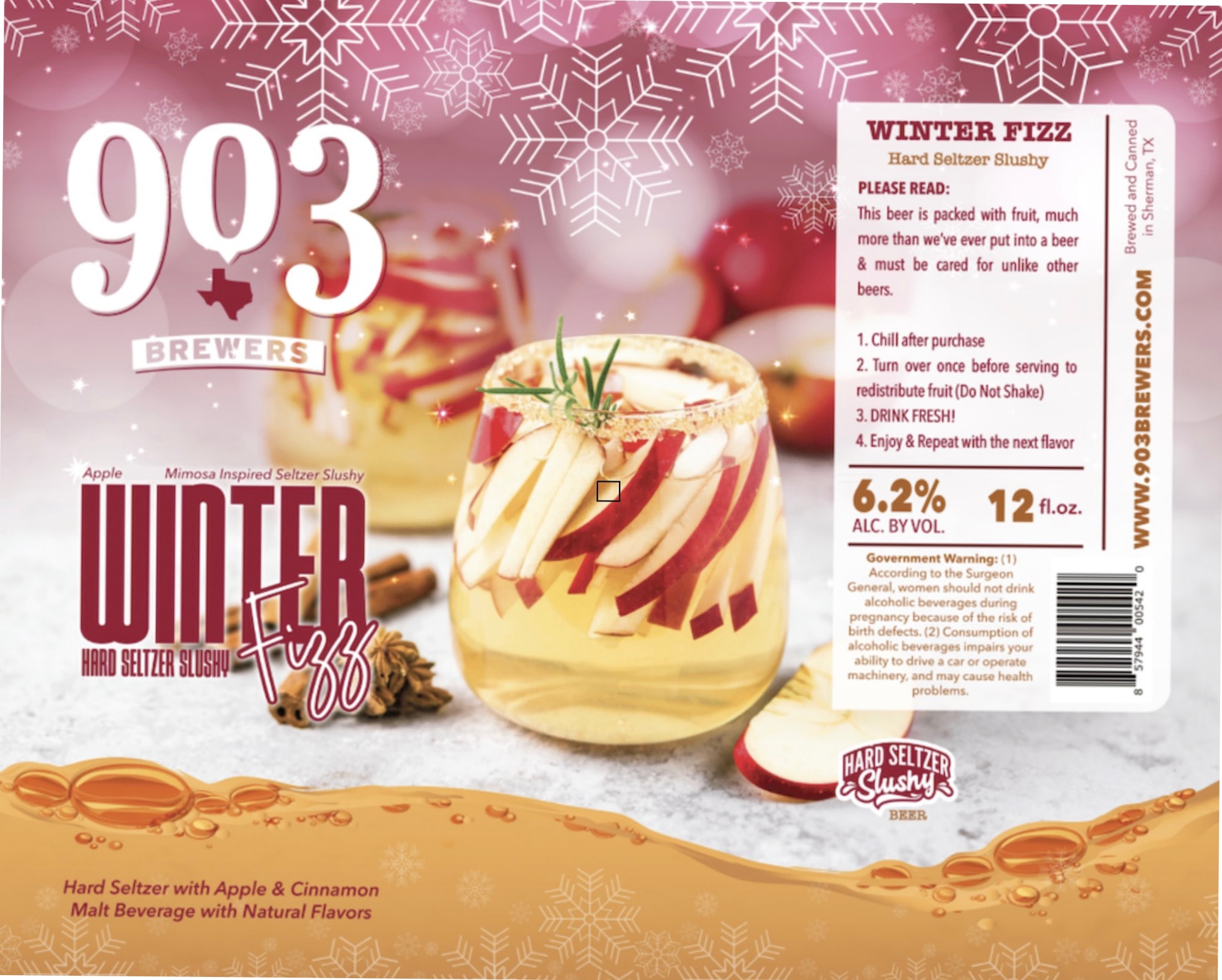 Winter Fizz by 903 Brewers - beer label