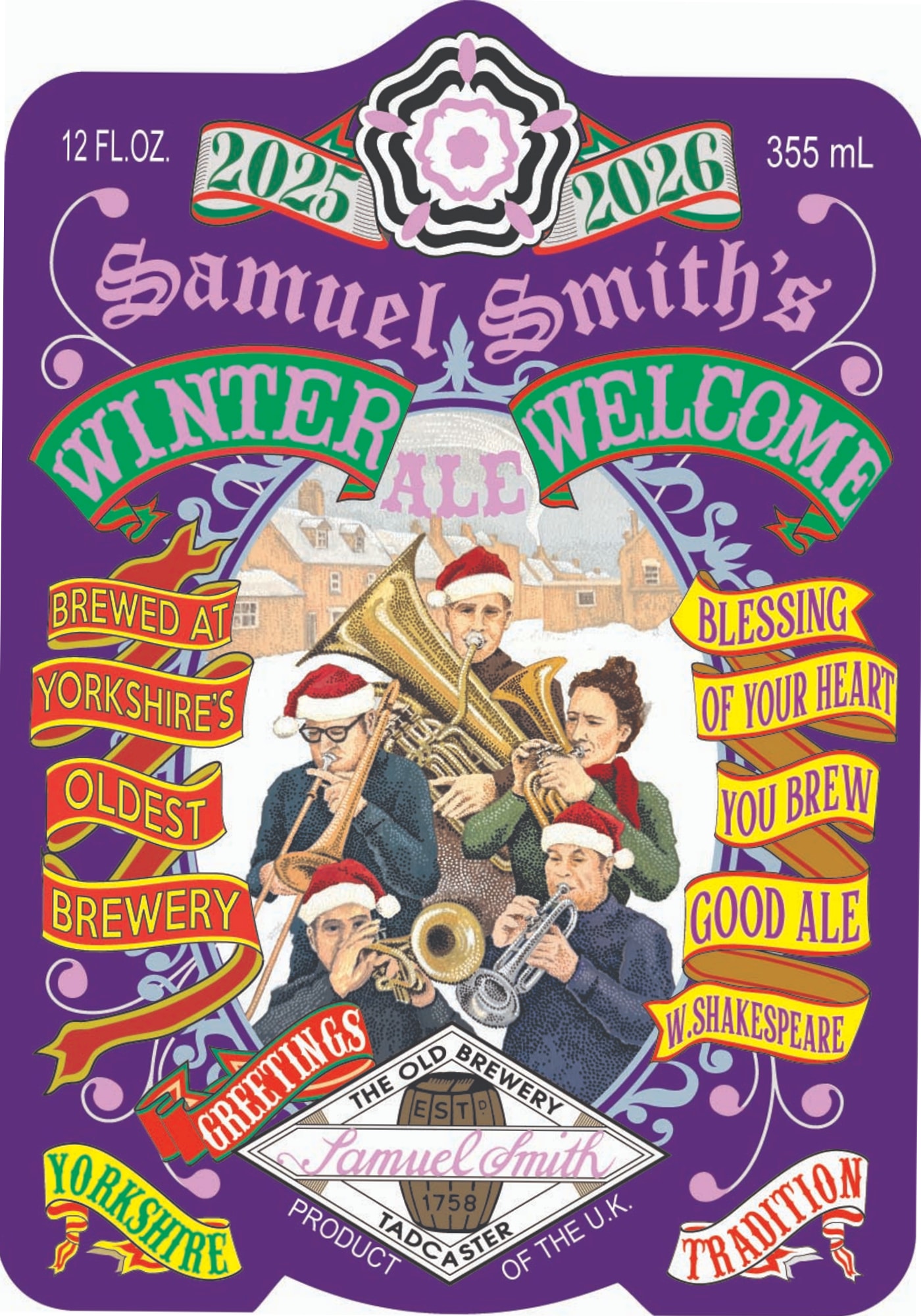 Winter Welcome Ale by Samuel Smith’s Old Brewery - beer label