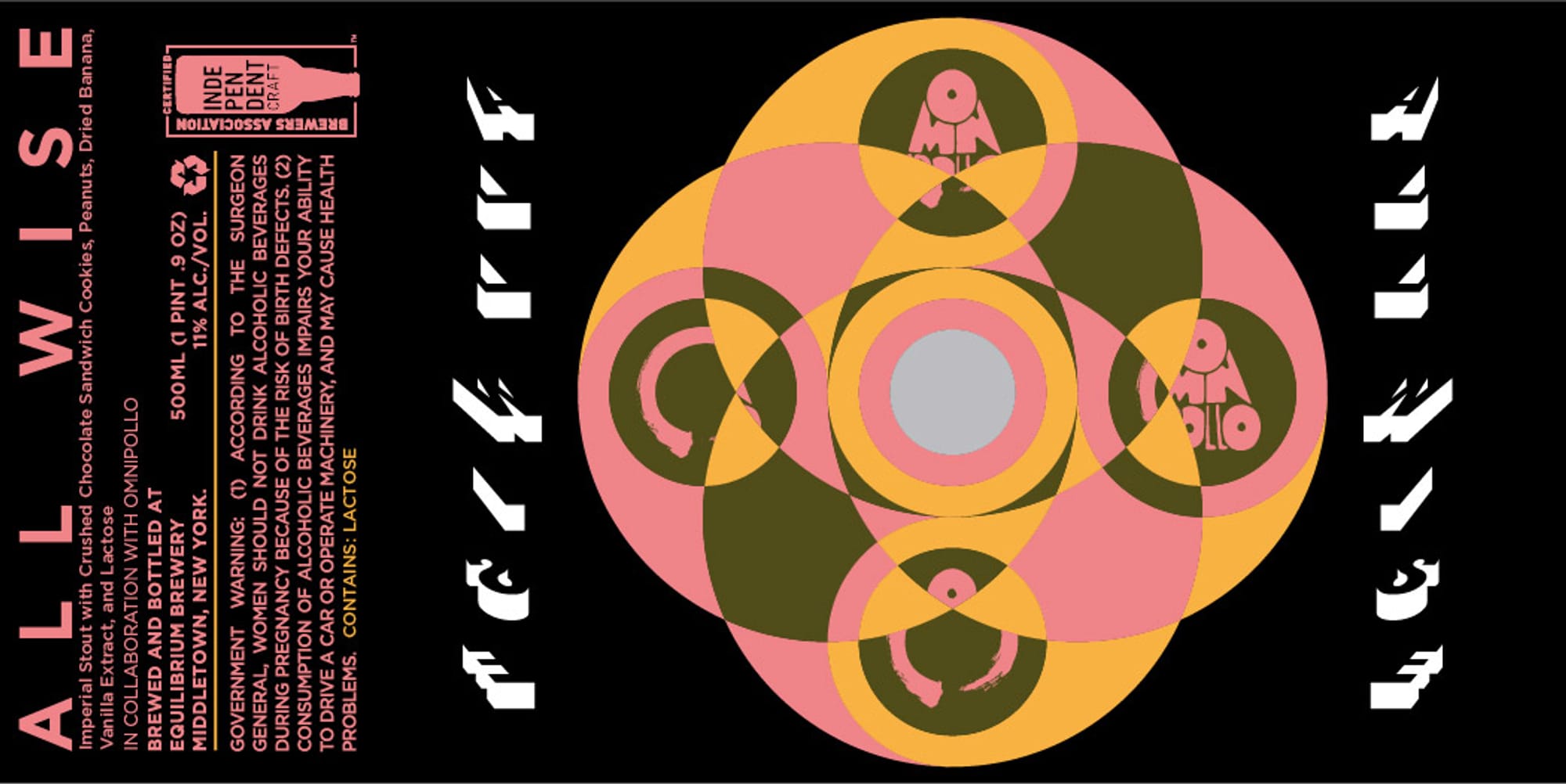 Wise by Equilibrium Brewery - beer label