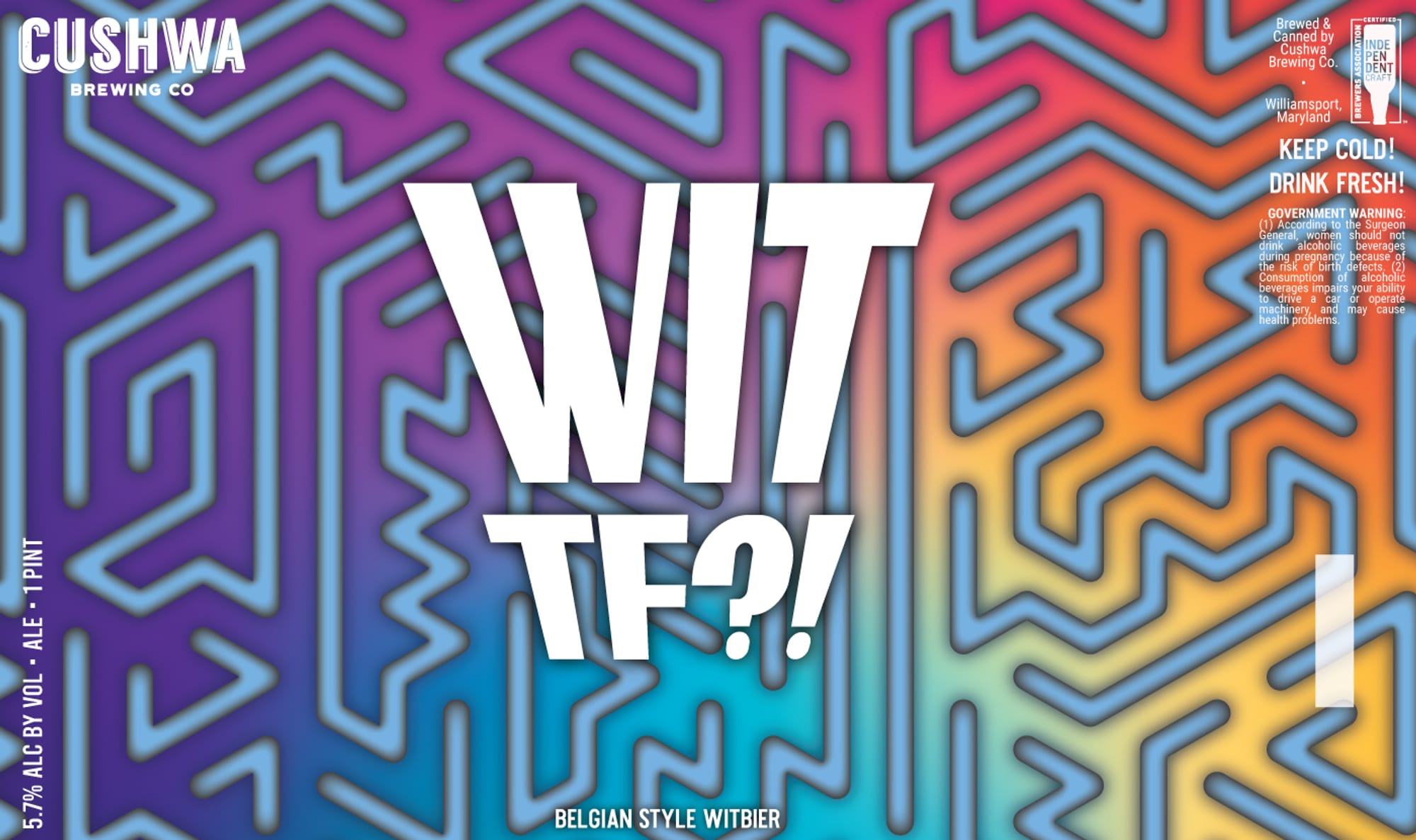 Wit? by Cushwa Brewing Co. - beer label