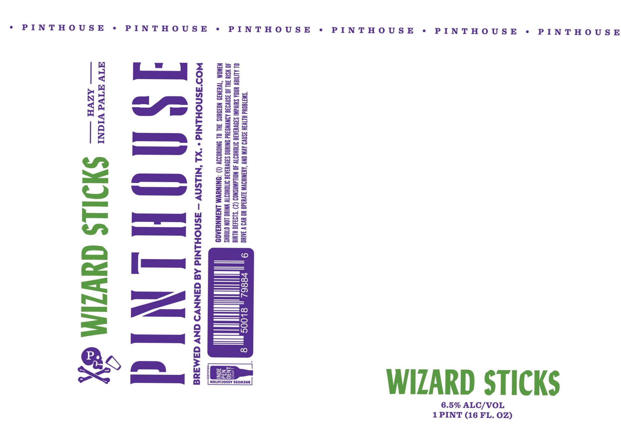 Wizard Sticks by Pinthouse Pizza - beer label