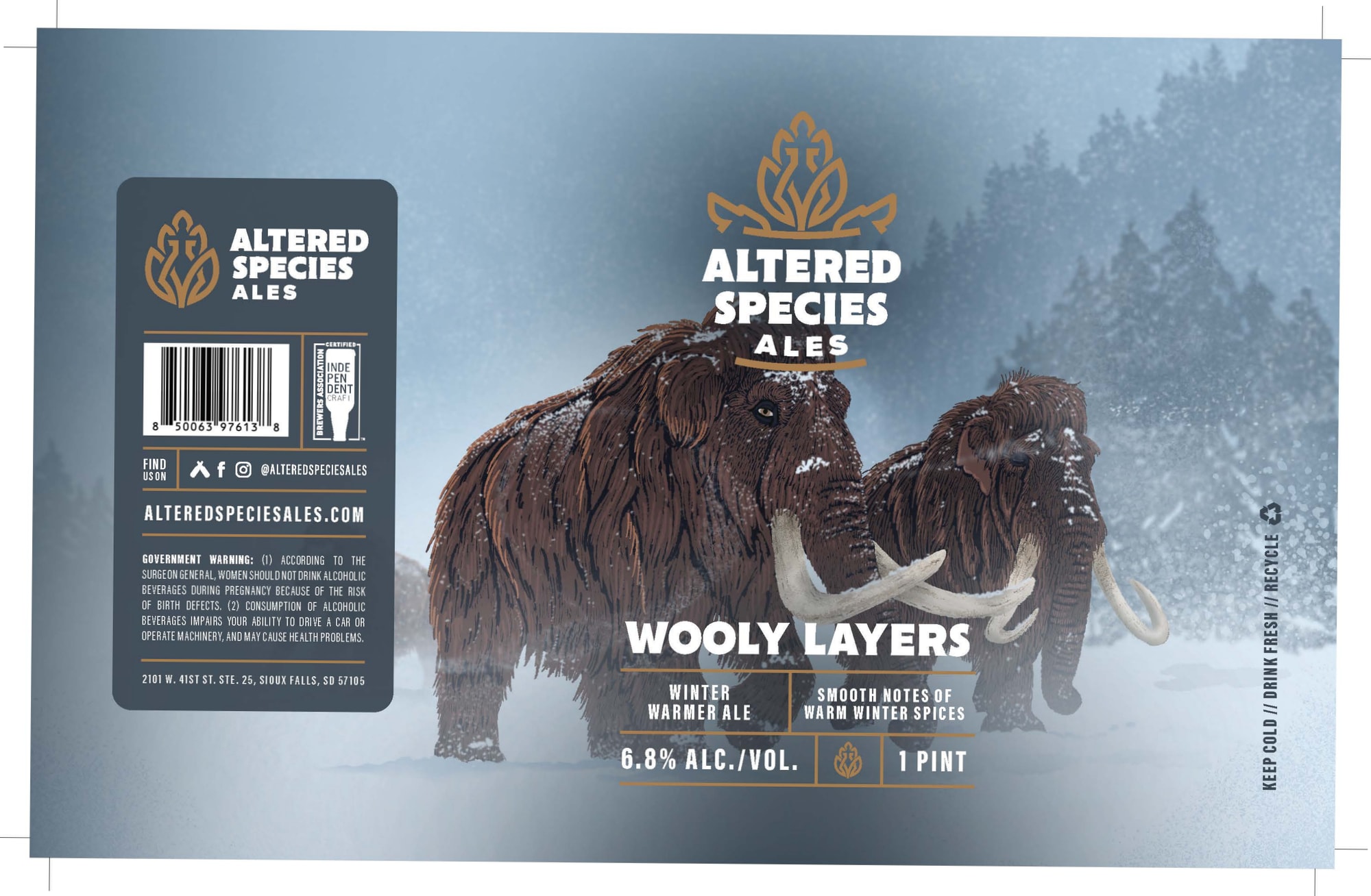 Wooly Layers by Altered Species Ales - beer label