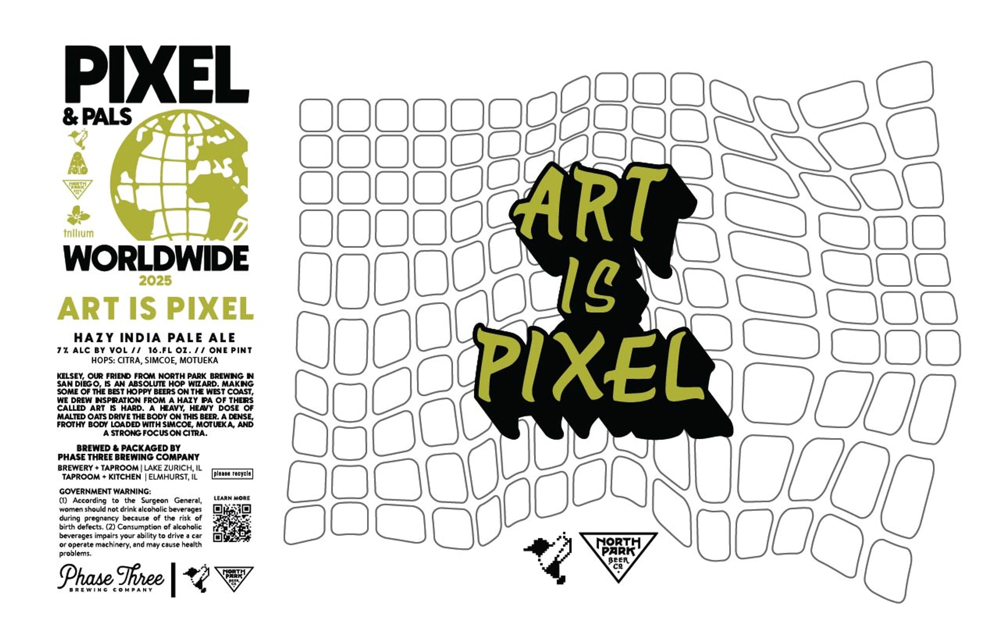 Worldwide by Phase Three Brewing Company - beer label