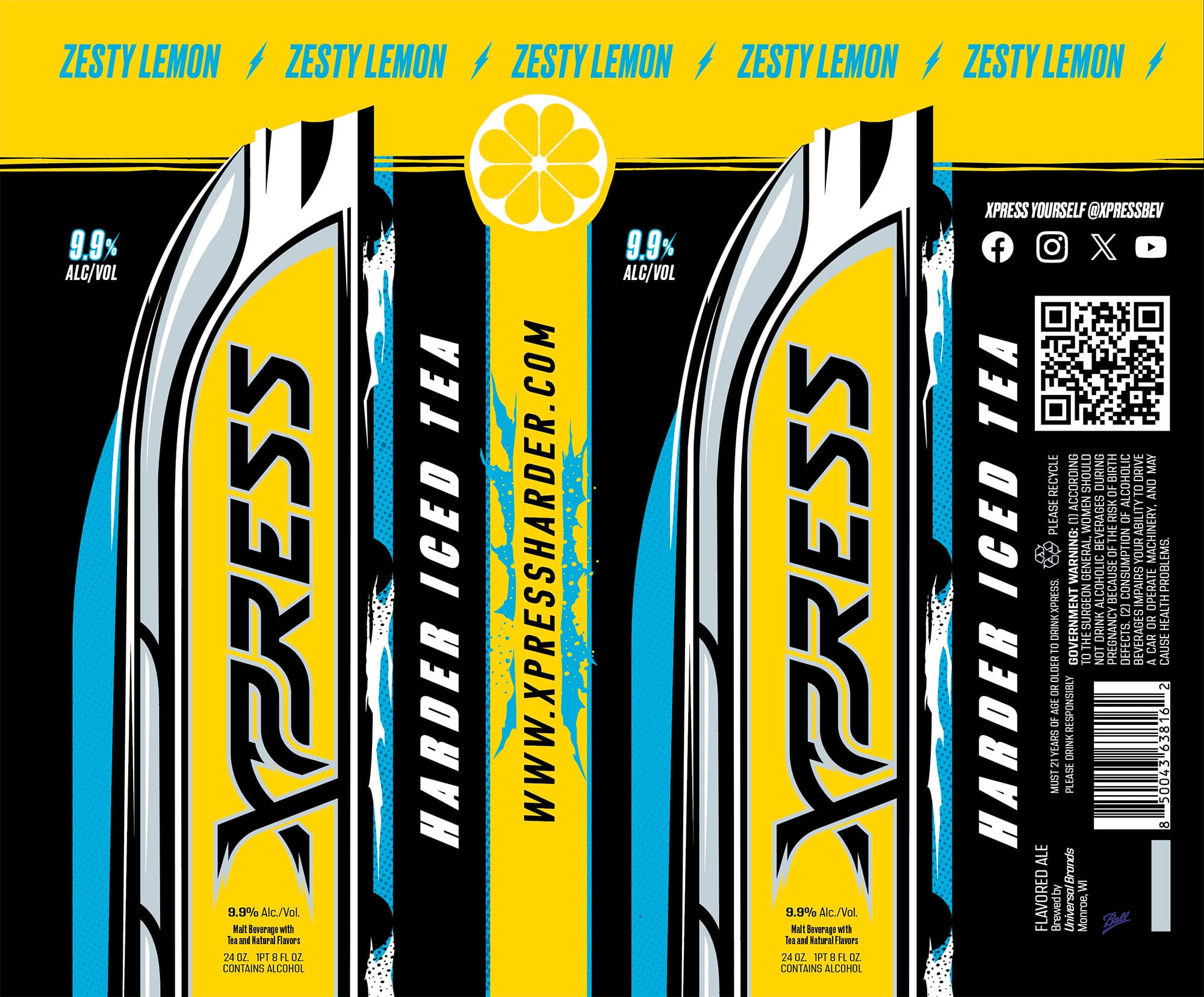 Xpress Iced Tea by Drake’s Brewing Co. - beer label