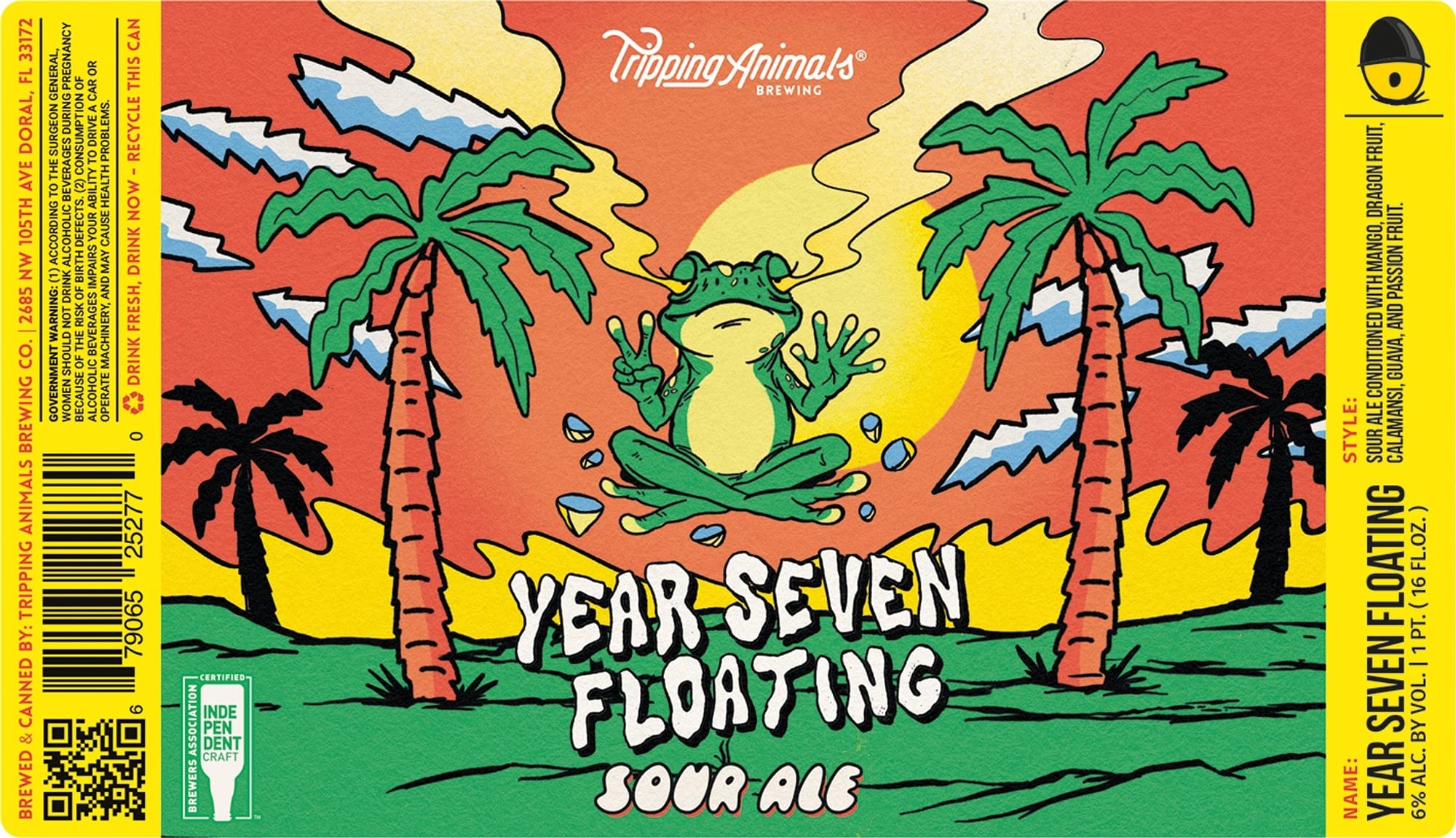 Year Seven Floating by Tripping Animals Brewing - beer label