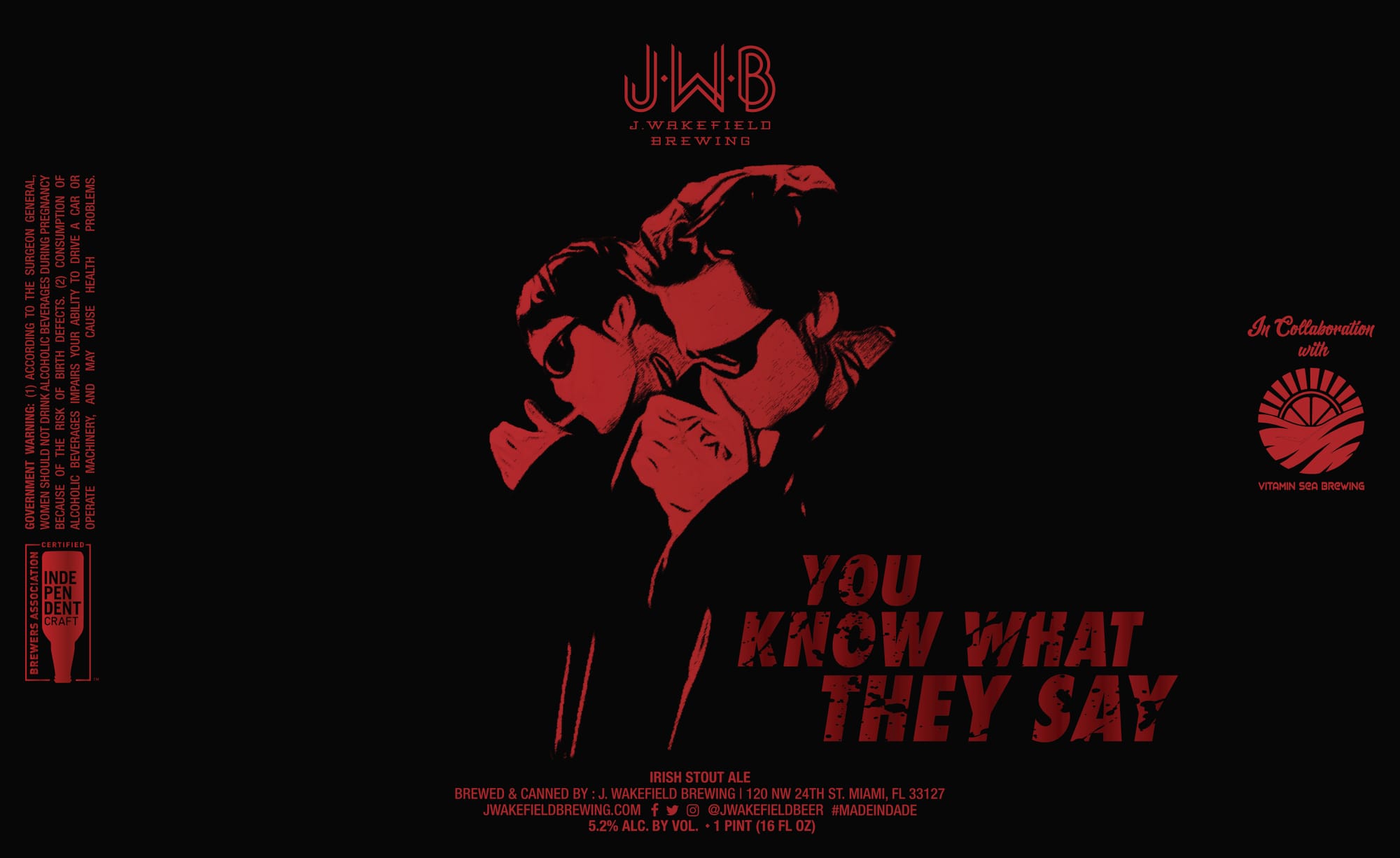 You Know What They Say by J. Wakefield Brewing - beer label