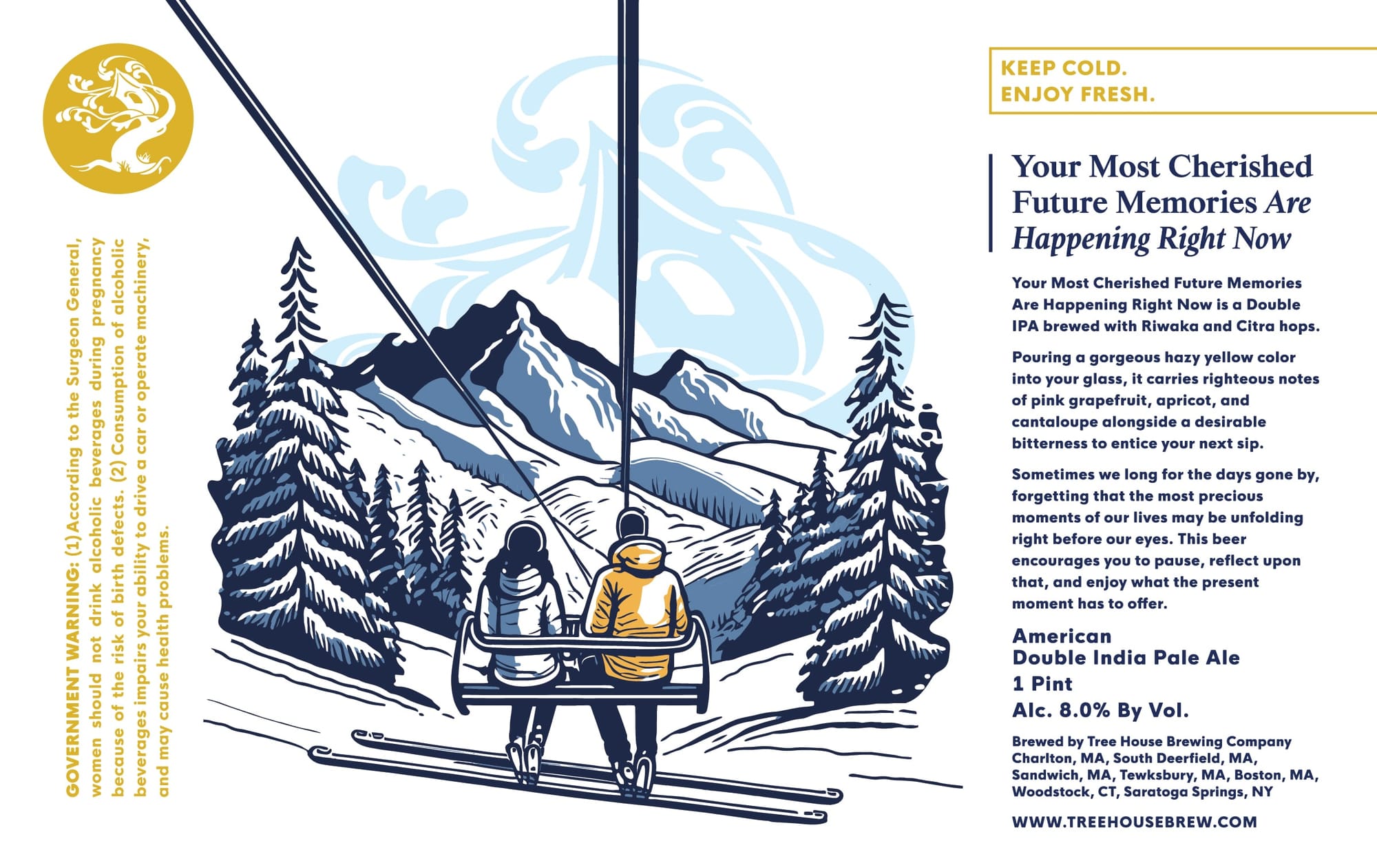 Your Most Cherished Future Memories by Tree House Brewing Company - beer label