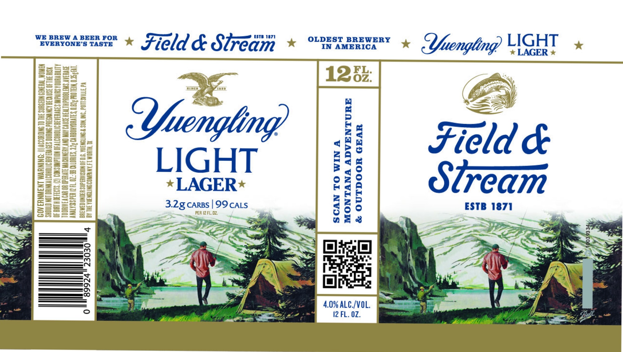 Yuengling Light Lager by Yuengling - beer label