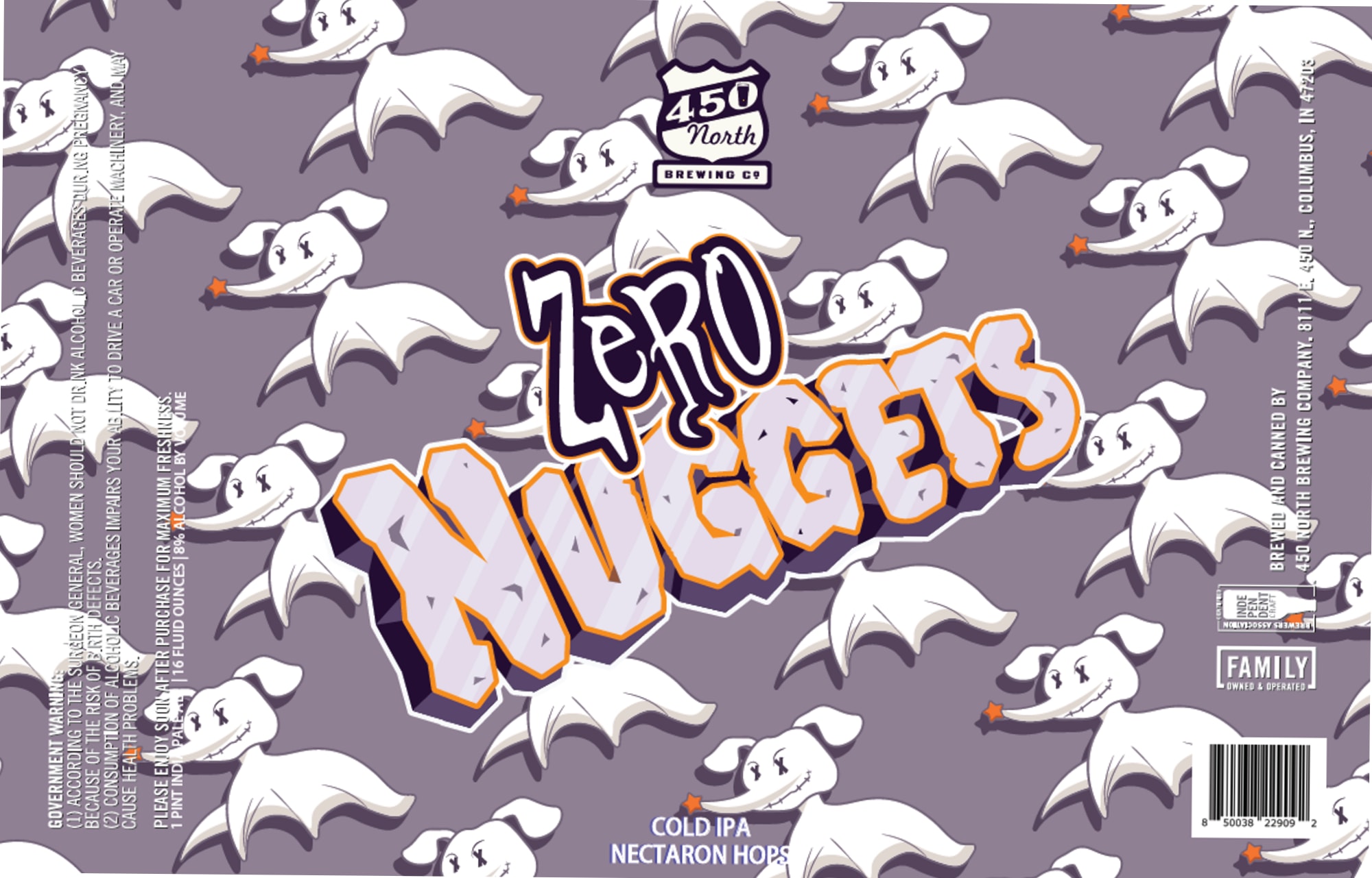 Zero Rangers by 450 North Brewing Co - beer label