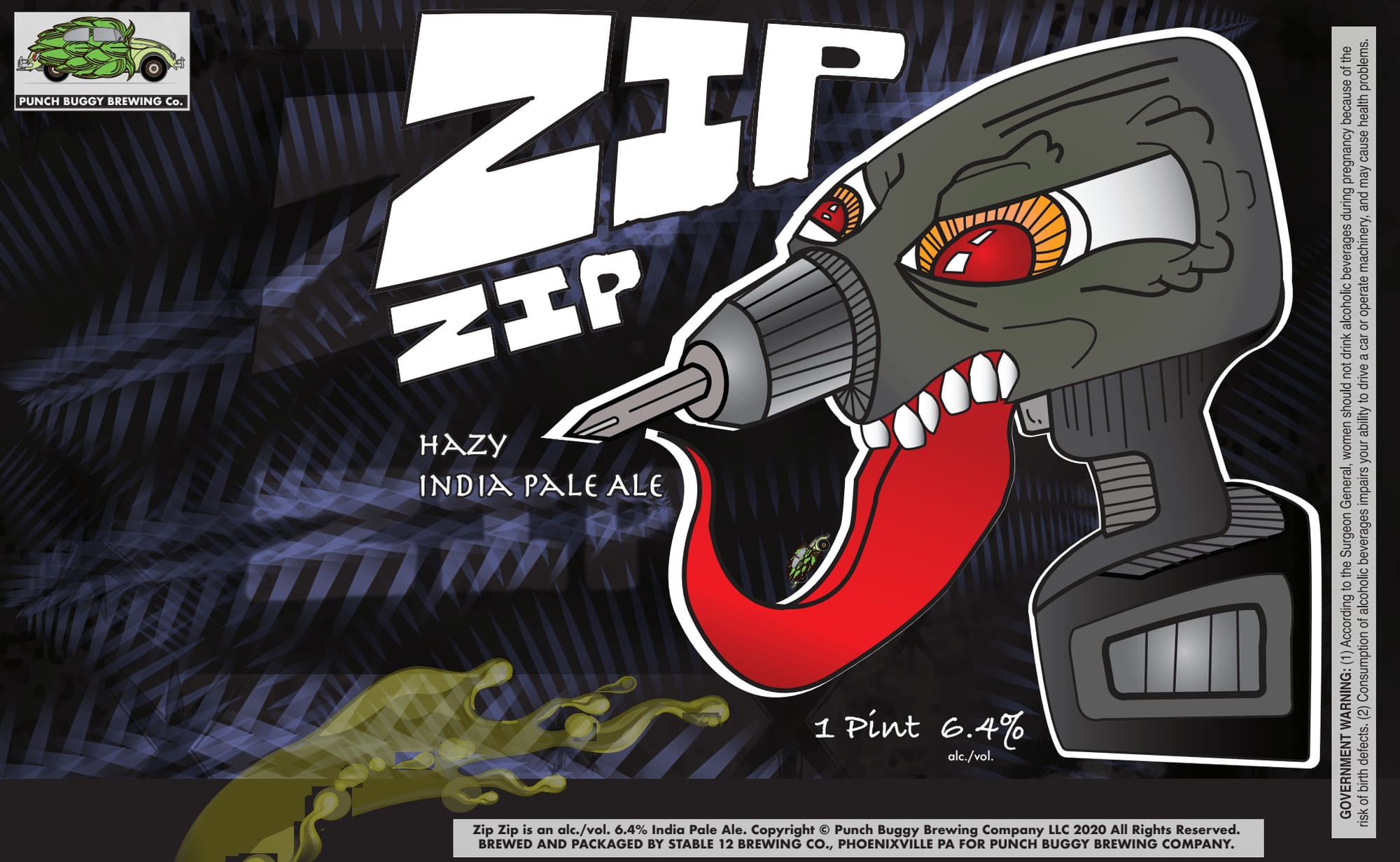 Zip by Punch Buggy Brewing Co. - beer label